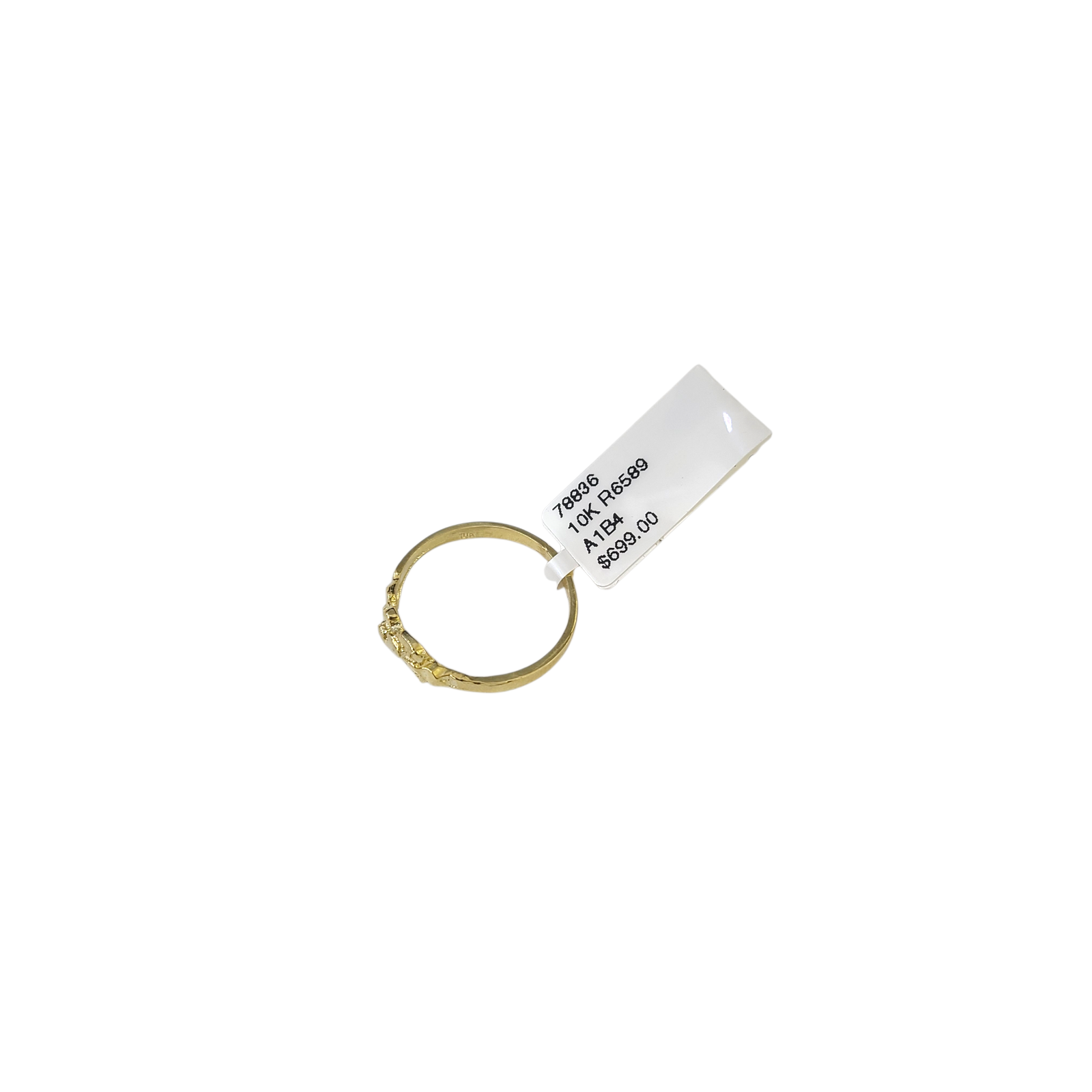 Real 10k Nugget Ring Yellow Gold Women 10Kt Genuine