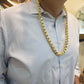 10K Yellow Gold Men Necklace Byzantine Chain 28" Inch 10MM