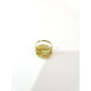10K Gold Womens Nugget Cluster Ring Round Design Bold Statement Ladies Ring