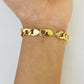 10k Yellow Gold Miami Cuban Bracelet 10mm Link 8 inch, Real gold hand chain 10kt