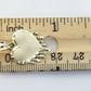 Real 10K Yellow Gold Love Dripping Heart Diamond Cut Men Women Charm Pendant