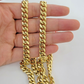 Solid 14k Gold Chain 7mm 22 Inch Miami Cuban Link Necklace HEAVY Real Gold Sale
