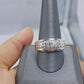 Mens 14k White Gold 0.47CT Wedding Engagement Ring Diamond Band Solitaire Real