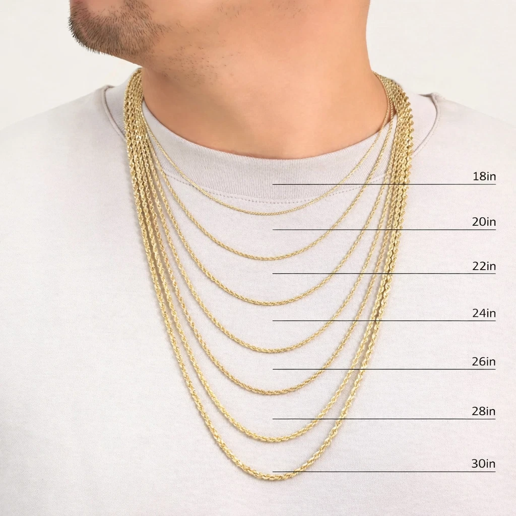 10k Yellow Gold Rope Chain 5mm Necklace Bracelet Set Real Men Women