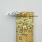 10K $100 Tree Charm Gold Pendant Miami Cuban Chain in18 20 22 24 26 28 Inch Real
