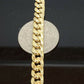 8mm 10k Gold Miami Cuban link Bracelet 7.5" 8" 8.5" 9" REAL 10kt Yellow Gold