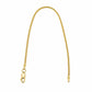 18K Yellow Gold Franco Chain Bracelet Real 1mm 8 Inch Ladies Dainty Fine Jewelry