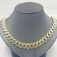 Real 10k Gold Monaco chain`14mm Cuban Link Royal Bracelet Diamond Cut