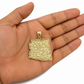 Real 10K Yellow Gold Arizona State Pendant Charm Mens Diamond Cut Nugget Finish