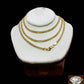 10k Gold Chain For Mens/Women Real Gold Cuban Chains 20" 22" 24" 26" 28" 30 3mm