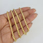 Real 18k Yellow Gold Franco Chain Necklace 24 Inch 4 mm SOLID 18kt