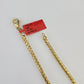 Real 18k Yellow Gold Franco Chain Necklace 24 Inch 4 mm SOLID 18kt