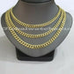 10k Yellow Gold Miami Cuban Necklace 6 7 8 MM chain 20" 22" 24" 28" 30" Box Lock