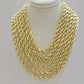 Real 10k Yellow Gold Rope Necklace 7mm Chain 18"-30" Inch Diamond Cut, 10kt MENS