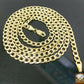 10k Yellow Gold Cuban link chain Necklace 20" 22" 24" 26" 28" 30" 4mm