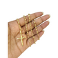 Real 10k Yellow Gold 3mm Rosary Chain 24 inch Necklace Cross Pendant