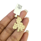 10k Gold Franco Necklace Chain Grandpa Money Charm 2.5mm 18"-26" Pendant SET