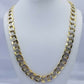 12MM Real Gold Mens Necklace Cuban Link 26" Diamond Cut 10k Yellow Gold Chain