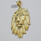 10kt Real Gold Box Byzantine Necklace Lion Charm Pendant SET 28 Inches Chain 6mm