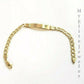 Men's Ladies 10K Gold Cuban Link Bracelet ID ,  Lobster Lock 8 Inch 6mm Engrave