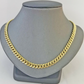 10k Gold Necklace 7mm 26 Inch Miami Cuban Link Chain REAL 10kt yellow Gold Men's
