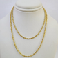 Real 18k Rope Chain Necklace 22 Inches 2mm Yellow Gold Men Women 18KT SOLID