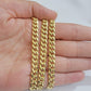 Real 14k Gold Necklace Miami Cuban Link chain 6mm 18" - 28 Inch Strong, 14kt Men