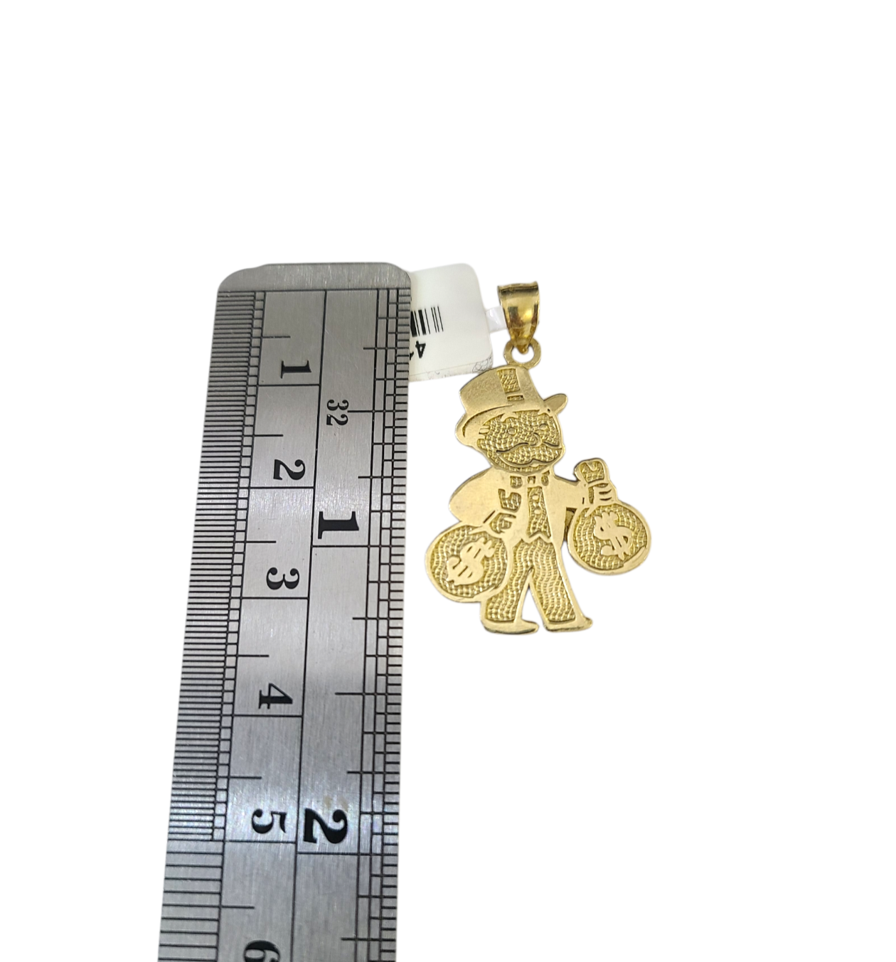 10k Gold Franco Necklace Chain Grandpa Money Charm 2.5mm 18"-26" Pendant SET