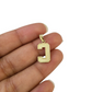 10K Yellow Gold C Initial Charm Pendant Alphabet Real 10kt Men Women