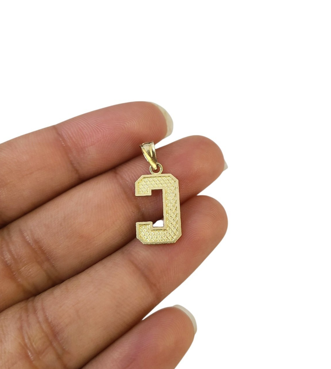 10K Yellow Gold C Initial Charm Pendant Alphabet Real 10kt Men Women