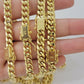 Real 10k Gold Chain Necklace Miami Cuban Link 18"-30" Inch 6mm 7mm 8mm 9mm 10mm