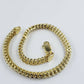 10k Yellow Gold Franco Bracelet 4mm 8" Inch Mens Women  Rope Cuban Link
