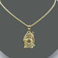 10k Yellow Gold Lucky Laughing Buddha Charm Religious Pendant Smiling Men Women
