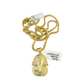 Real 10k Gold Franco Necklace Chain Pharaoh Head Charm 2.5mm 18"-26" Pendant SET
