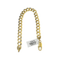 Real 10k Yellow Gold Bracelet Solid Cuban Curb 8 Inch 8mm 10kt Bracelet
