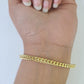 10k Yellow Gold Franco Bracelet 3mm 7.5" Inch Men Women Link Real