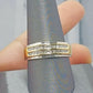 REAL 10k White Yellow Gold Wedding Engagement Band Men 0.24CT Real