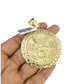 10k Yellow Gold Centenario Coin Charm 50 Pesos 1947 Nugget Centenario Bezel