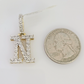10k Initial " N " Diamond Pendant Charm Yellow Gold Alphabet Men's Ladies