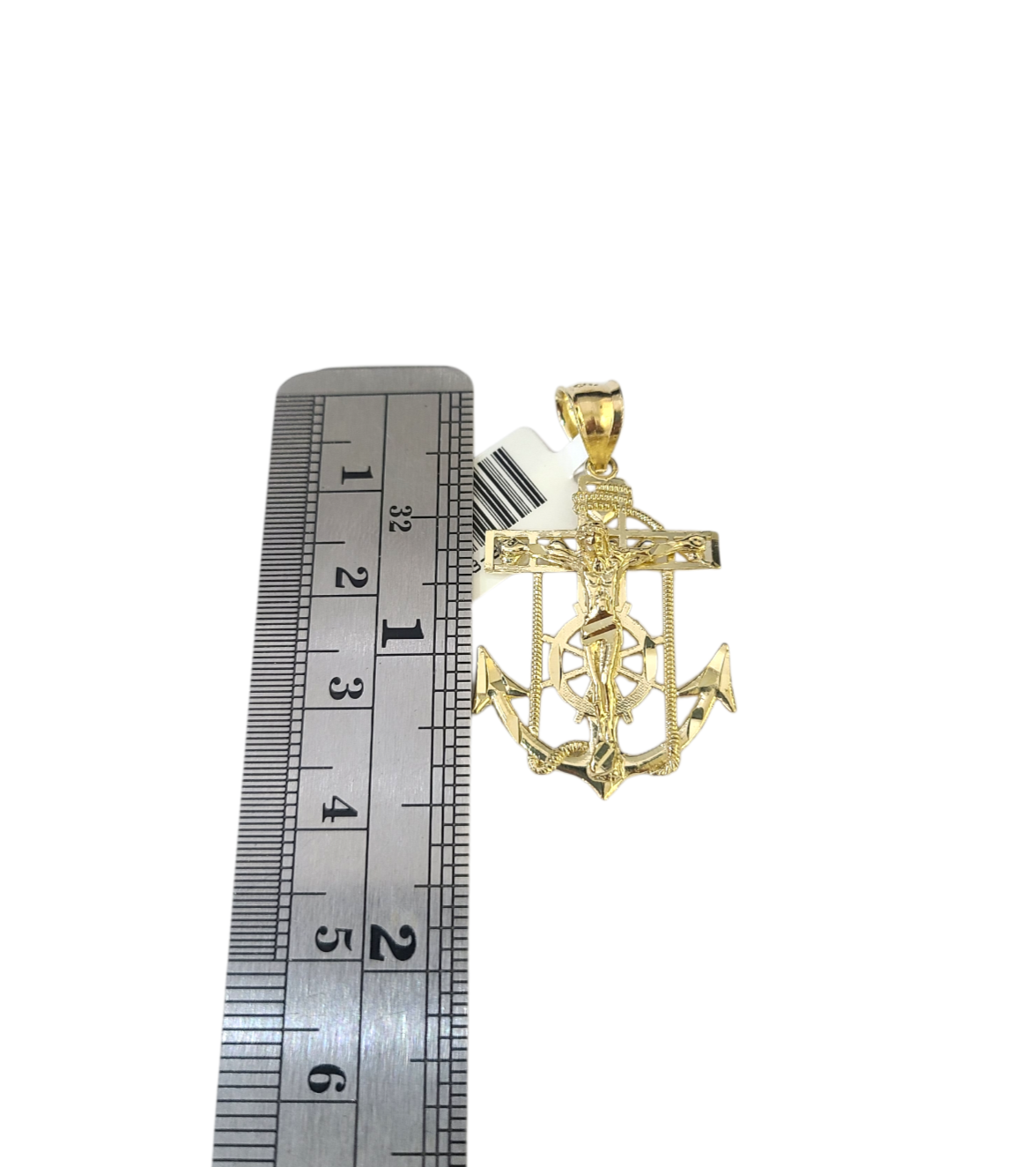 Real 10k Gold Franco Chain Anchor Charm Pendant Necklace SET 2.5mm 18"-26"