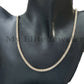 10k Yellow Gold Tennis Chain Necklace 20" 4mm Diamond Cuts Unique DESIGN REAL GOLD