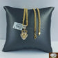 REAL 10k Gold & Diamond Lion Head Charm Miami Cuban Chain 24 Inch Men's Women