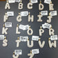 10k Yellow Gold Diamond Bubble Letter A-Z Initial Charm Pendent Real Diamond