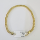 10k Yellow Gold Franco Bracelet 3mm 7.5" Inch Men Women Link Real