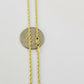 10K Solid Yellow Gold Rope Chain Diamond Cut 2mm 18 20 22 24 Inch