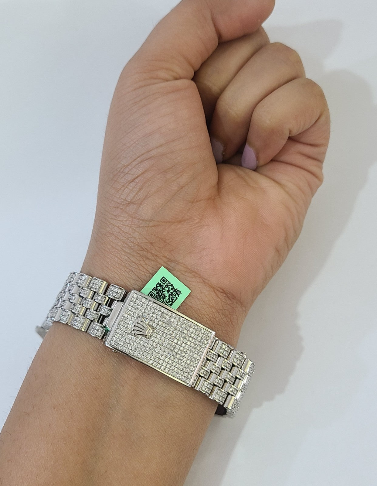 ROLEX Datejust Natural Diamond Iced Out 36mm Watch