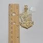 Real 14kt Gold Eagle Anchor Charm Pendant New,14k Yellow Gold For Men's Necklace