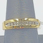REAL 10k Men Yellow Gold Casual Ring Band 0.25 CT Real