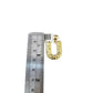 10k Gold Franco Chain 2.5mm U Nugget Initial Charm 16"-26" Pendant Necklace SET