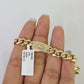 Real 10K Gold Royal Monaco Bracelet 8" Box Clasp 7mm Genuine Unisex